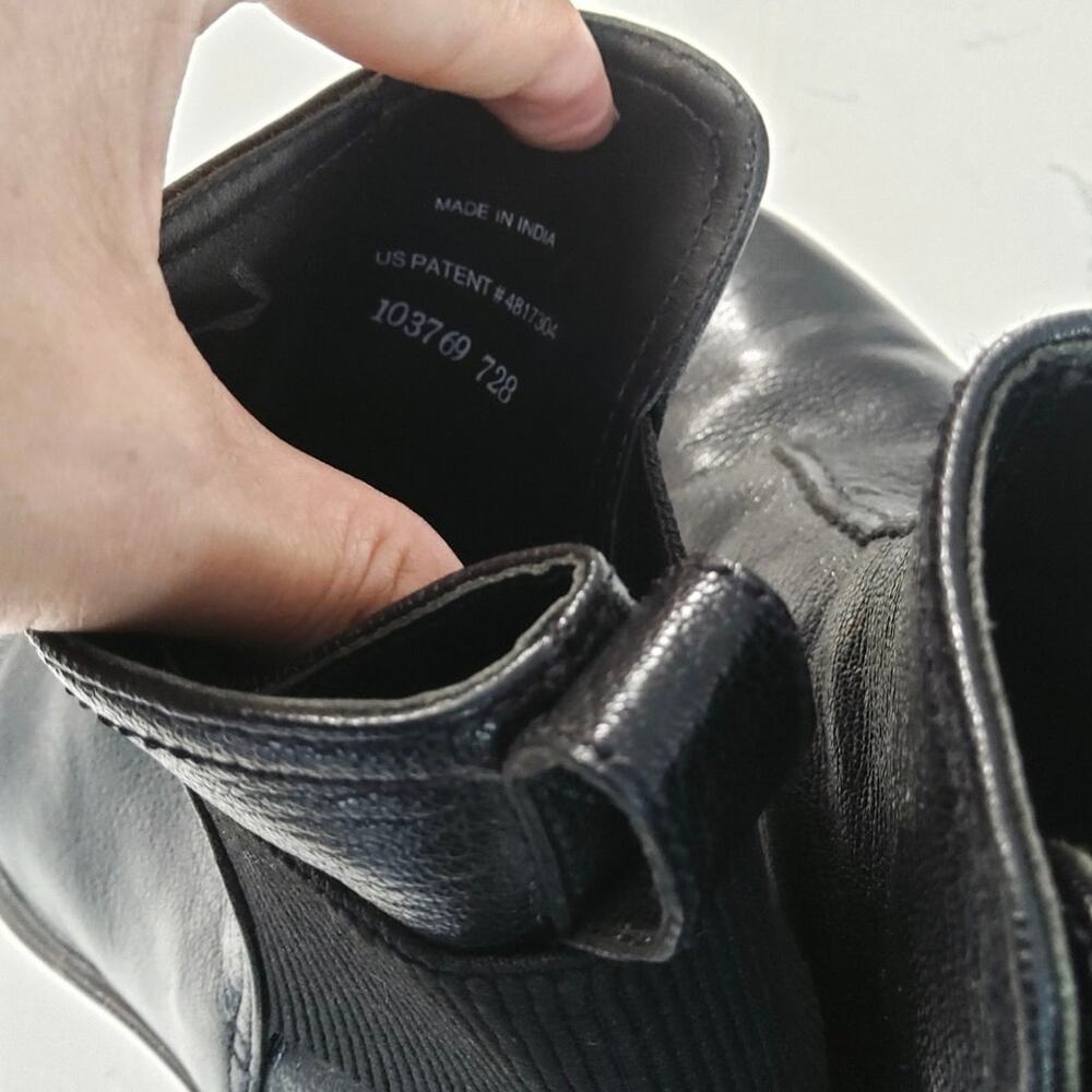 Cole Haan Nike Air Collab ankle boots sz 8.5 Blk dress slip on Officecore New - Picture 6 of 8